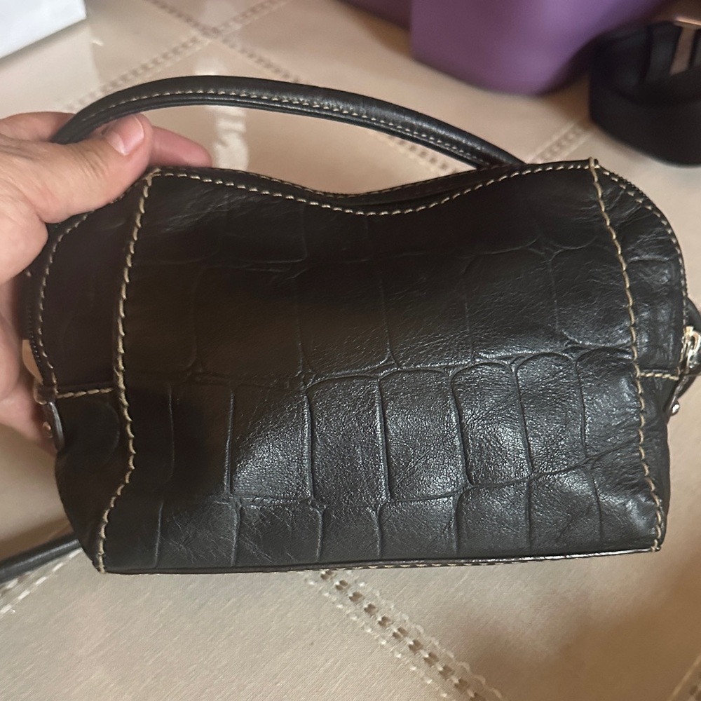 Tignanello Black Textured Crossbody Bag - Picture 3 of 4